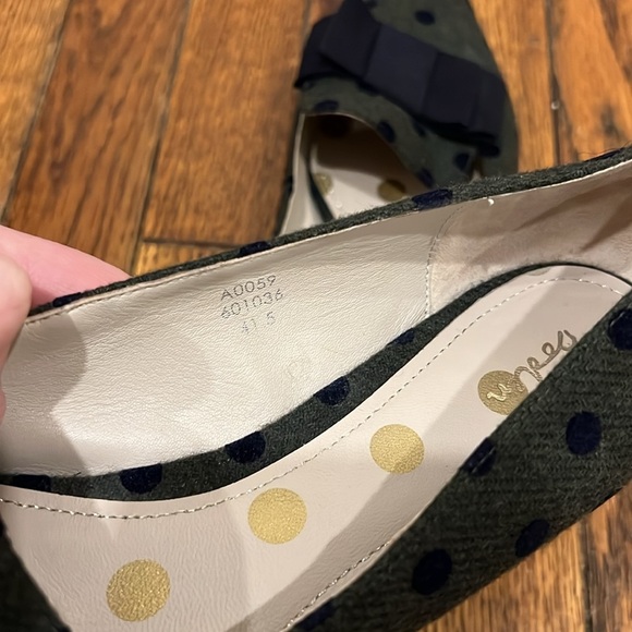 BODEN Geraldine Flats Polka Dots Bow Womens Size 11 - Picture 8 of 8